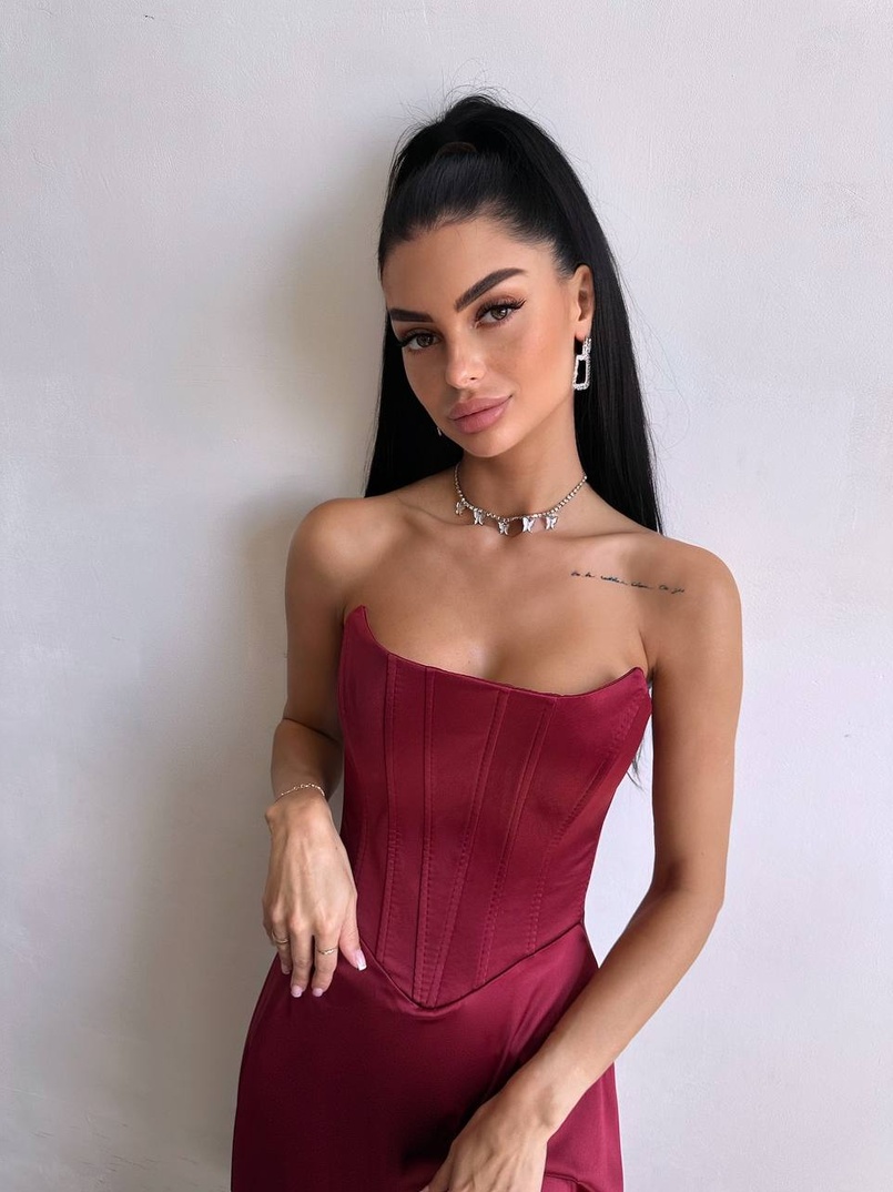 Корсетна сукня міді  | PUSHKA SHOP