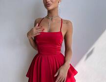 Шовкова сукня  з пишною спідницею та шнурівкою   | PUSHKA SHOP