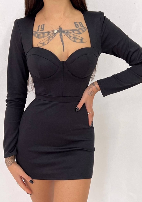 Сукня із чашечками з ефектом push up | PUSHKA SHOP