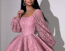 Мереживна сукня з корсетним верхом та пишною подвійною спідницею  Мереживна сукня з корсетним верхом та пишною подвійною спідницею  | PUSHKA SHOP