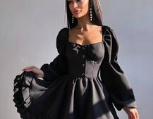 Лялькова сукня з пишною спідницею та корсетним верхом  | PUSHKA SHOP