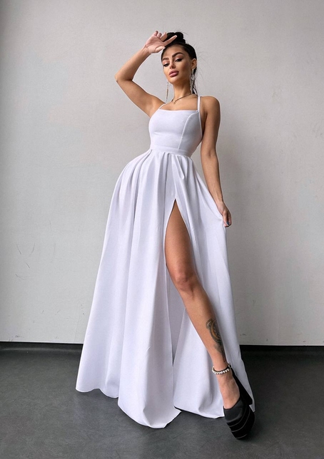 Сукня максі  зі шнурівкою на спинці | PUSHKA SHOP