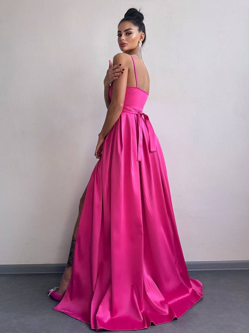 Атласна сукня максі  Атласна сукня максі  | PUSHKA SHOP