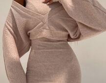 Трикотажна сукня-двійка  | PUSHKA SHOP