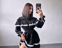 Сукня декорована мереживом Сукня декорована мереживом | PUSHKA SHOP