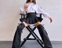 Комплект: спідниця з гетрами + сукня-сорочка  | PUSHKA SHOP