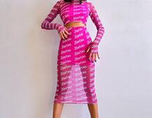 Комплект: топ + спідниця міді   | PUSHKA SHOP