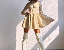 Приталена блискуча сукня з корсетною вставкою та пишною спідницею-сонцем | PUSHKA SHOP