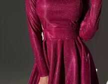 Блискуча сукня з відкритою  спинкою Блискуча сукня з відкритою  спинкою | PUSHKA SHOP