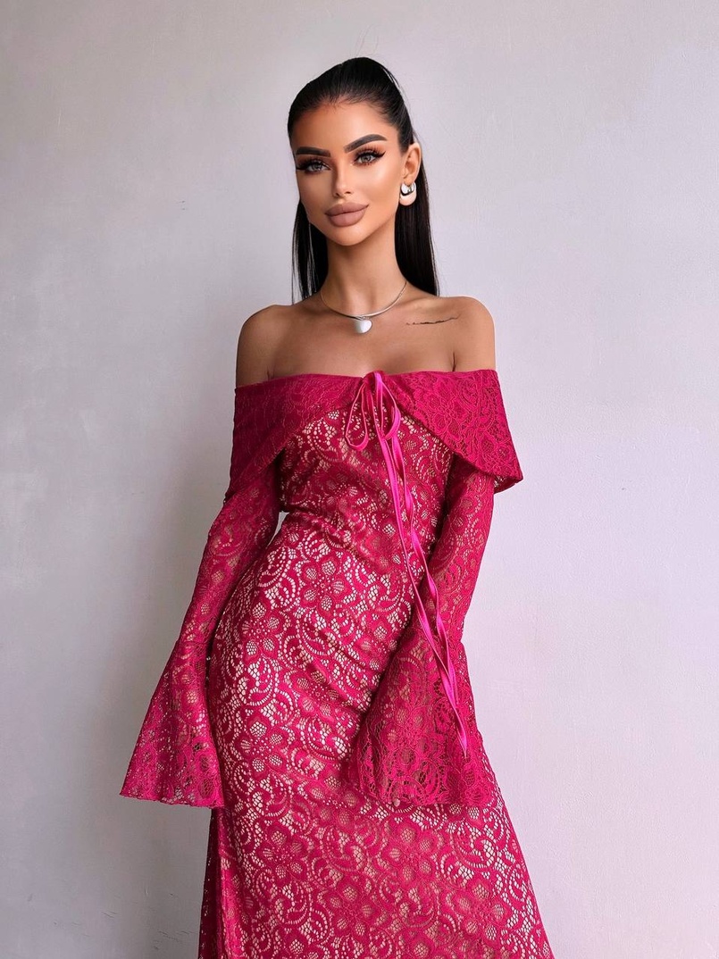 Мереживна сукня максі   | PUSHKA SHOP