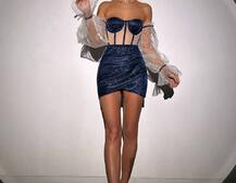 Сяючий комплект: корсет + спідниця  | PUSHKA SHOP