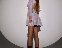 Блискуча сукня з відкритою  спинкою Блискуча сукня з відкритою  спинкою | PUSHKA SHOP