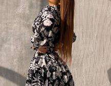 Сукня міні на гудзиках,декорована мереживом  Сукня міні на гудзиках,декорована мереживом  | PUSHKA SHOP