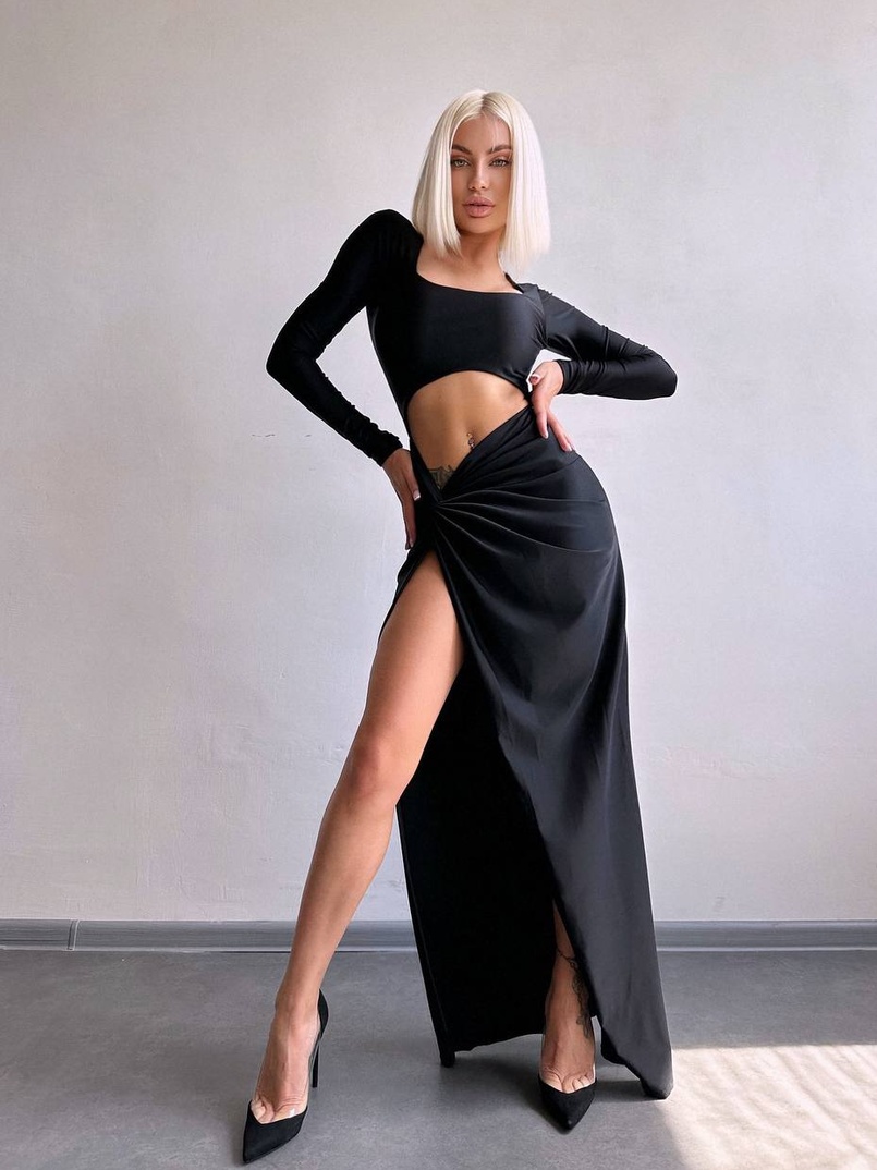 Сукня міді з драпіруванням . Сукня міді з драпіруванням . | PUSHKA SHOP