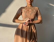 Сукня максі з мереживом  Сукня максі з мереживом  | PUSHKA SHOP