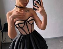 Комплект : корсет  з чашечками+ спідниця балон  | PUSHKA SHOP