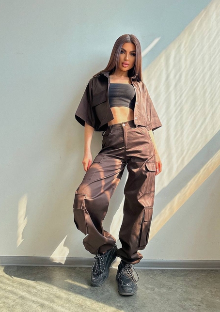 Комплект:  сорочка та штани карго | PUSHKA SHOP