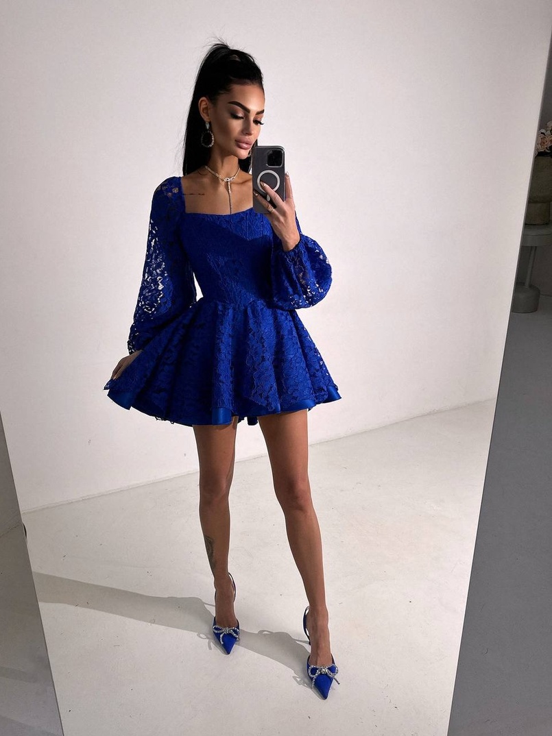 Мереживна сукня з корсетним верхом та пишною подвійною спідницею  Мереживна сукня з корсетним верхом та пишною подвійною спідницею  | PUSHKA SHOP