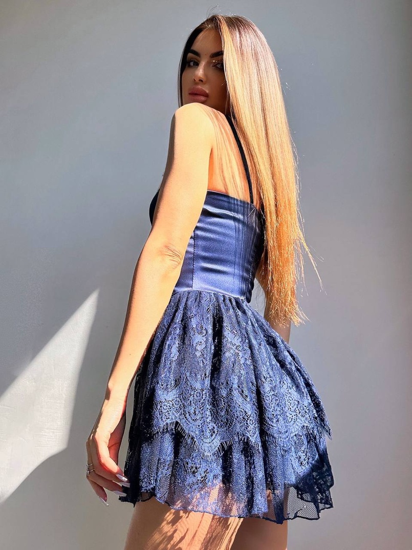 Атласний ромпер бюстьє  | PUSHKA SHOP