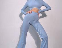 Комплект : штани кльош і топ , декорований бахромою зі страз Ручна робота Комплект : штани кльош і топ , декорований бахромою зі страз Ручна робота | PUSHKA SHOP