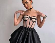 Комплект : корсет  з чашечками+ спідниця балон  | PUSHKA SHOP