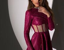 Блискуча корсетна сукня з пишною спідницею | PUSHKA SHOP