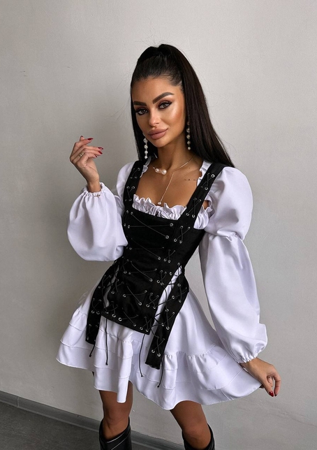 Комплект: сукня + корсет  | PUSHKA SHOP