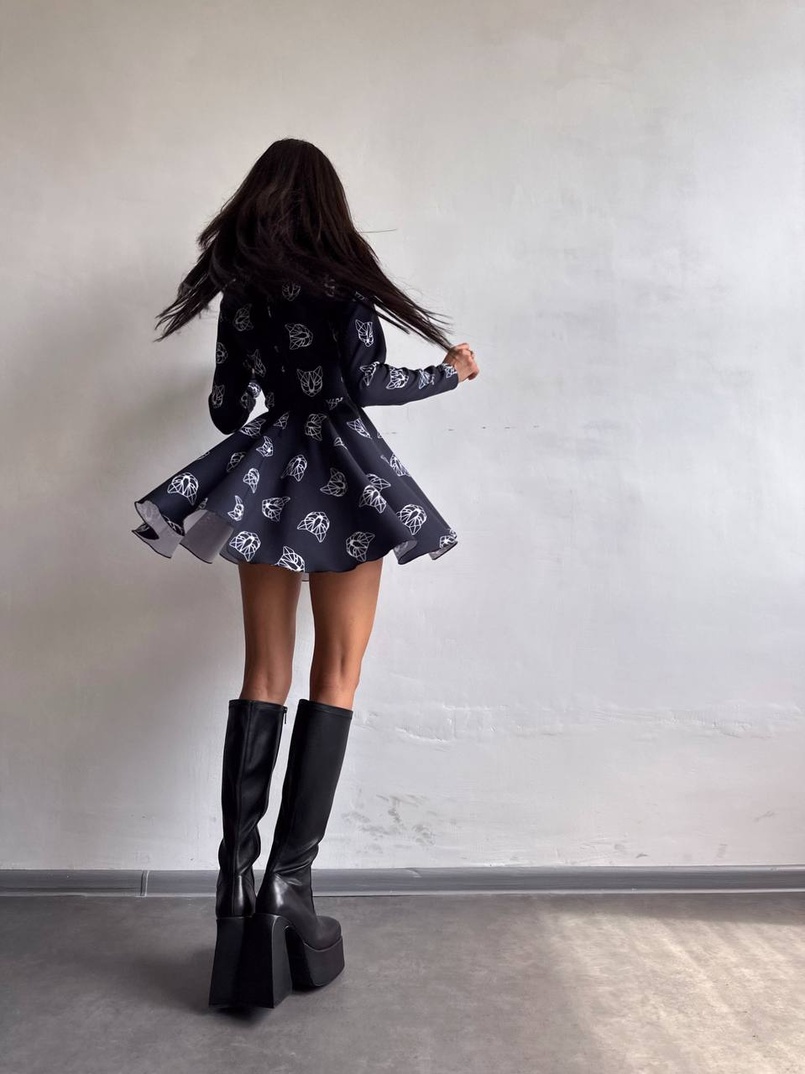 Корсетна сукня з принтом Корсетна сукня з принтом | PUSHKA SHOP