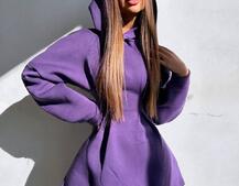 Тепле приталене худі з капюшоном на флісі + корсет на шнурівці Можна носити з корсетом та без Тепле приталене худі з капюшоном на флісі + корсет на шнурівці Можна носити з корсетом та без | PUSHKA SHOP