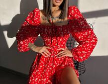 Улюблена сукня-міді зі шнурівкою на талії  Улюблена сукня-міді зі шнурівкою на талії  | PUSHKA SHOP