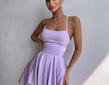 Шовкова сукня  з пишною спідницею та шнурівкою   | PUSHKA SHOP