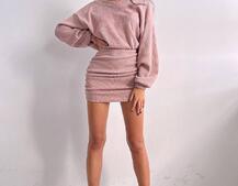 Сукня міні із теплого трикотажу Сукня міні із теплого трикотажу | PUSHKA SHOP