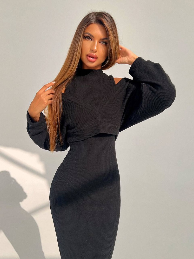 Трикотажна сукня-двійка  Трикотажна сукня-двійка  | PUSHKA SHOP