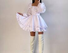 Лялькова сукня з пишною спідницею та корсетним верхом  | PUSHKA SHOP