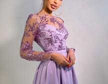 Сукня максі з паєтками та розрізом на спідниці Сукня максі з паєтками та розрізом на спідниці | PUSHKA SHOP