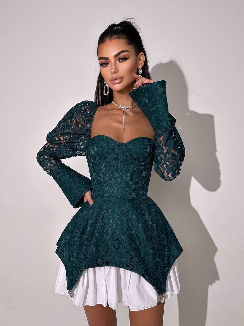 Мереживна сукня з чашечками  Мереживна сукня з чашечками  | PUSHKA SHOP