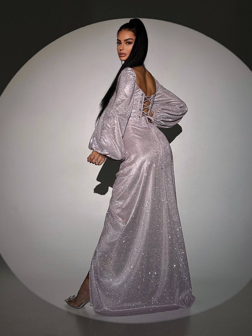 Сяючий комплект: корсет + спідниця  максі з драпіруванням Сяючий комплект: корсет + спідниця  максі з драпіруванням | PUSHKA SHOP