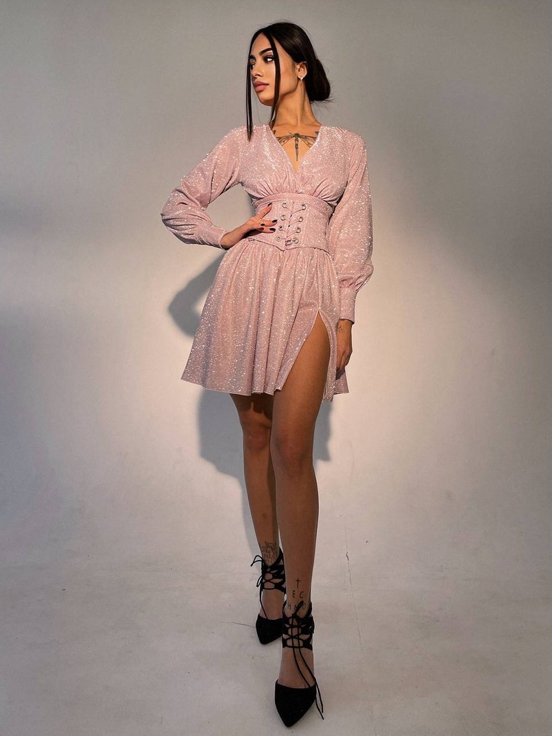 Блискуча сукня з корсетом Блискуча сукня з корсетом | PUSHKA SHOP