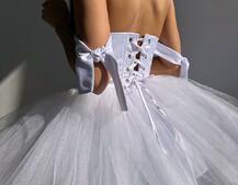 Атласна корсетна сукня міні з гачками та пишною фатиновою спідницею  Атласна корсетна сукня міні з гачками та пишною фатиновою спідницею  | PUSHKA SHOP