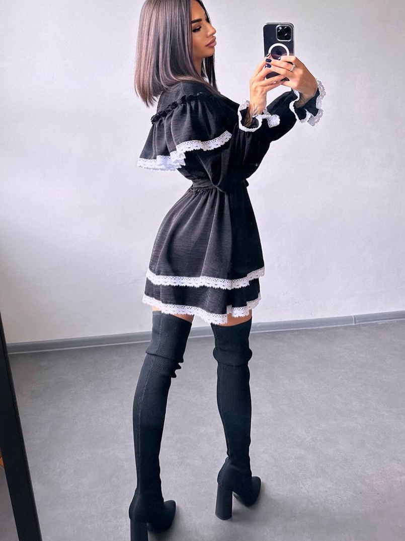 Сукня декорована мереживом Сукня декорована мереживом | PUSHKA SHOP