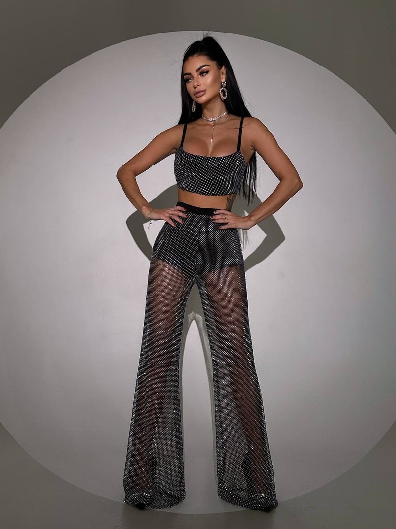 Комплект: штани + топ + піджак Комплект: штани + топ + піджак | PUSHKA SHOP