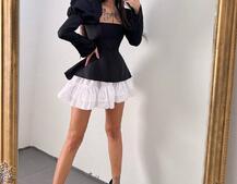 Сукня з об'ємними рукавами + спідниця з воланами Сукня з об'ємними рукавами + спідниця з воланами | PUSHKA SHOP