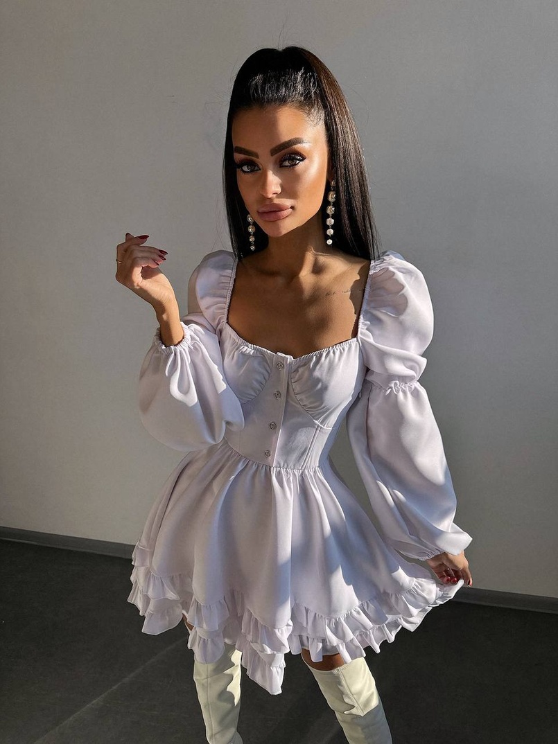 Лялькова сукня з пишною спідницею та корсетним верхом  | PUSHKA SHOP