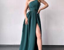 Сукня максі  з розрізом на спідниці  Сукня максі  з розрізом на спідниці  | PUSHKA SHOP