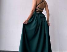 Сукня максі  зі шнурівкою на спинці Сукня максі  зі шнурівкою на спинці | PUSHKA SHOP