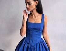 Корсетна сукня с пишною спідницею-балоном Корсетна сукня с пишною спідницею-балоном | PUSHKA SHOP