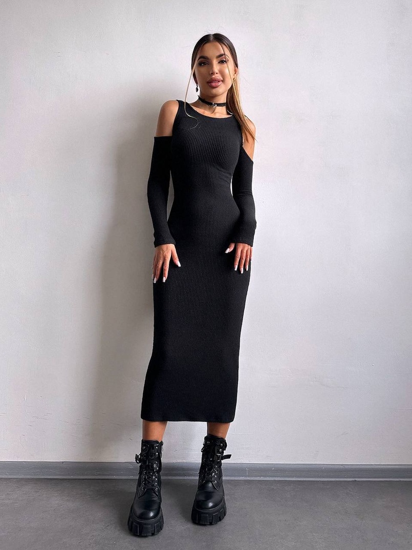 Трикотажна сукня міді    Трикотажна сукня міді    | PUSHKA SHOP