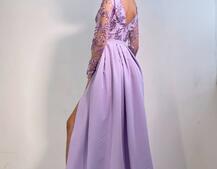 Сукня максі з паєтками та розрізом на спідниці Сукня максі з паєтками та розрізом на спідниці | PUSHKA SHOP