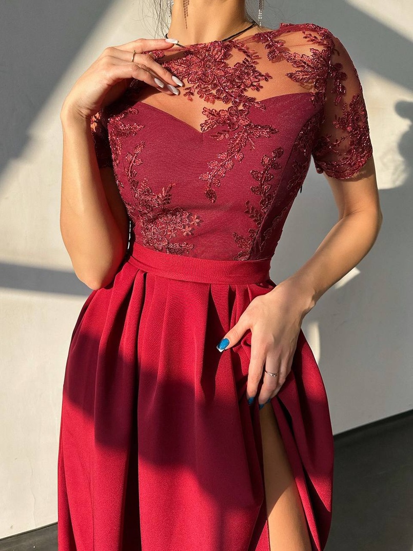 Сукня максі з мереживом  Сукня максі з мереживом  | PUSHKA SHOP