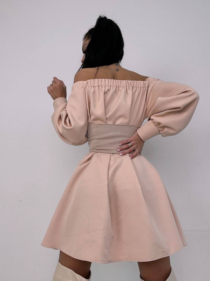 Приталена сорочка на плічках+  мереживний корсет Приталена сорочка на плічках+  мереживний корсет | PUSHKA SHOP